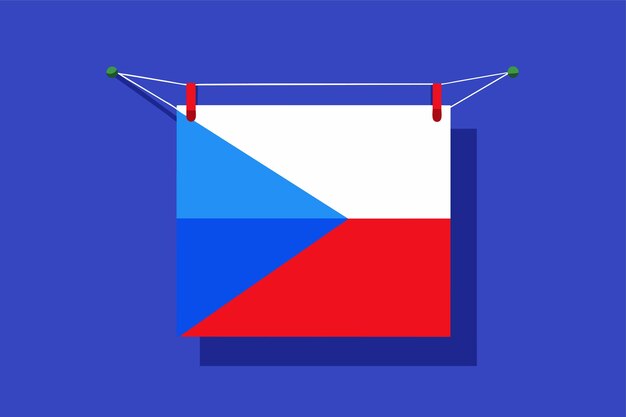 Russian flag Flag of Russia Vector illustration