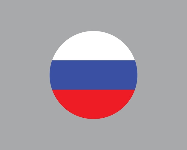 Russian flag icon logo vector