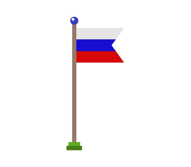 Vector russian flag