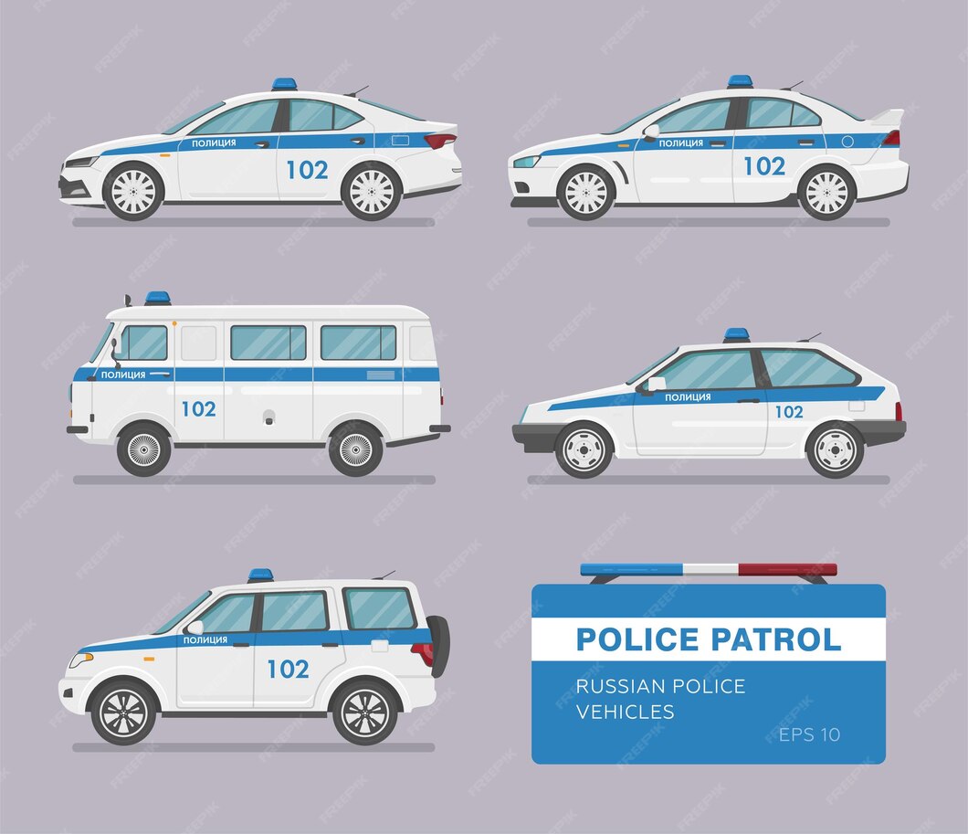 Police car vector