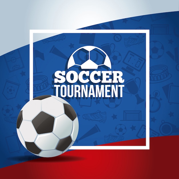 Russian soccer tournament banner