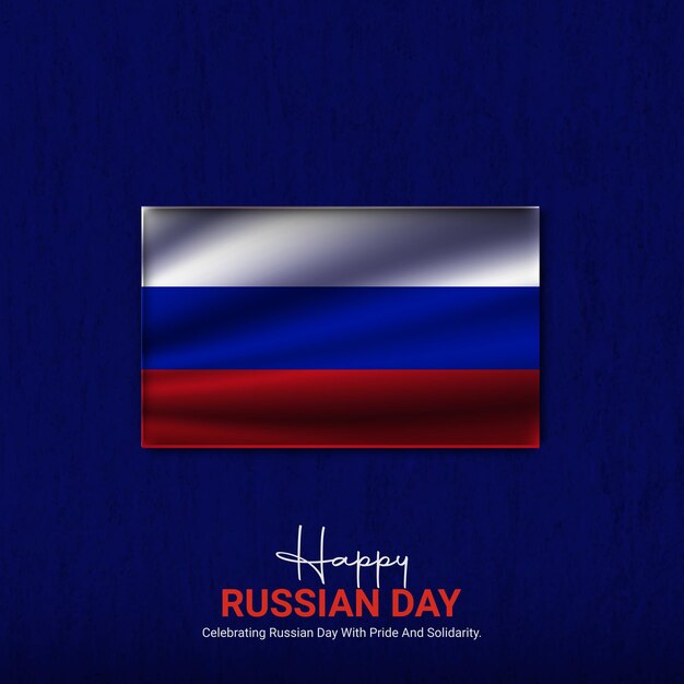 Russische Onafhankelijkheidsdag: Creatieve advertenties, ontwerp, 12 juni, sociale media, poster, vector, 3D-illustratie