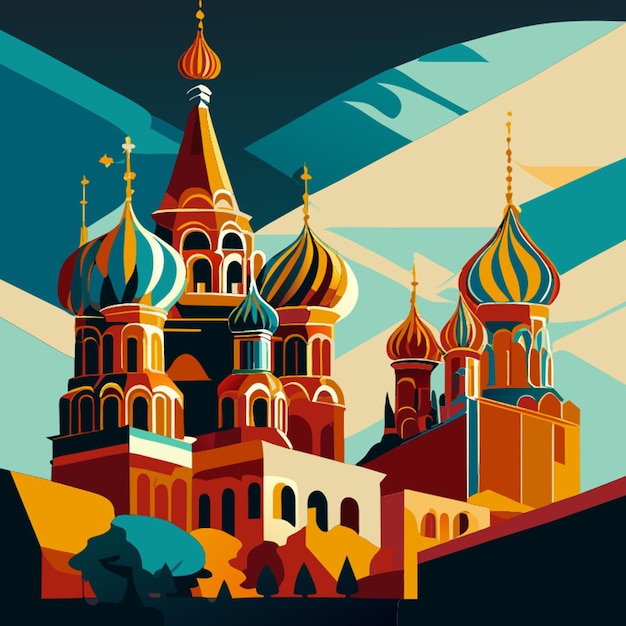 Vector russische vectorillustratie