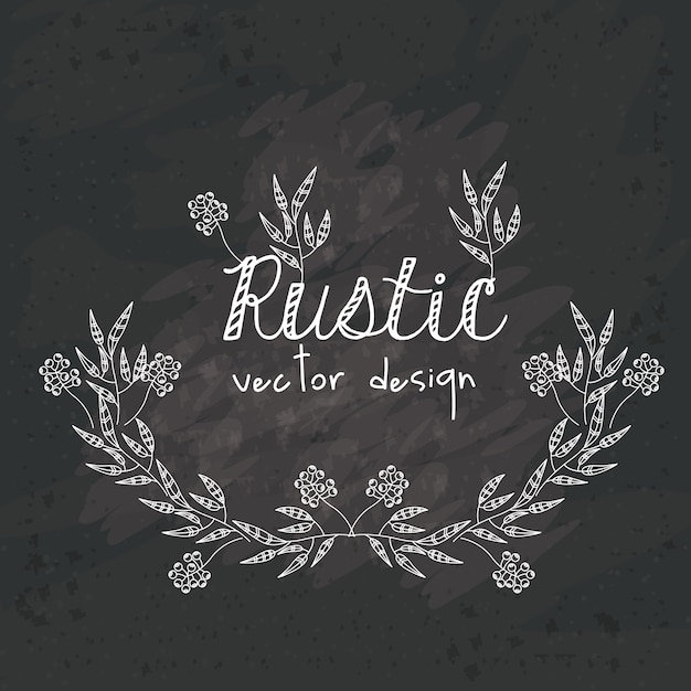 Rustic concept with floral design