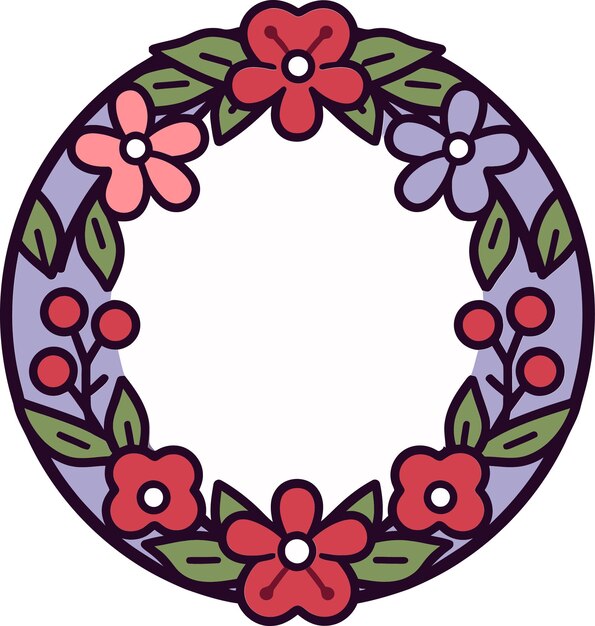 Rustic Elegance Vector Wreath CollectionFestive Foliage in Vectors Wreaths