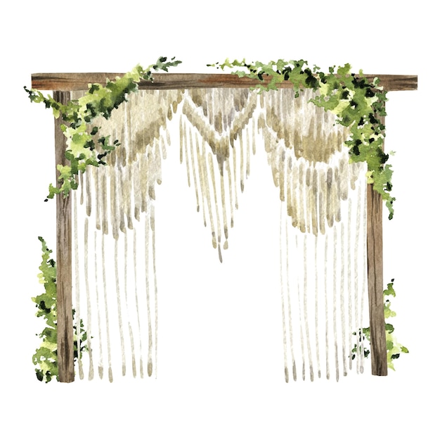 Rustic wedding arch