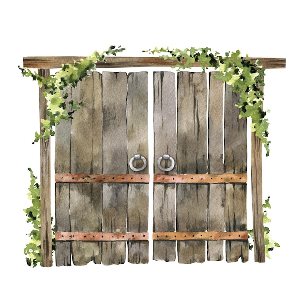 Rustic wedding barn door