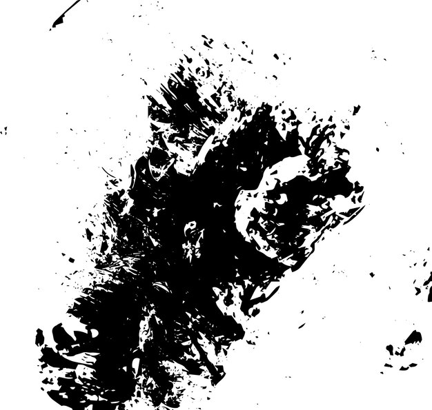 Rustieke grunge vector textuur met graan en vlekken Abstract lawaai achtergrond Verweerd oppervlak Vuil en beschadigd Gedetailleerde ruwe achtergrond Vector grafische illustratie met transparant wit Eps10
