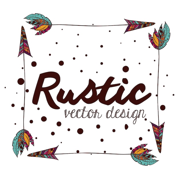 Rustieke stijl ontwerp