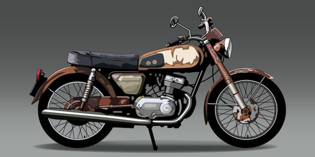 Rusty Vintage Motorcycle