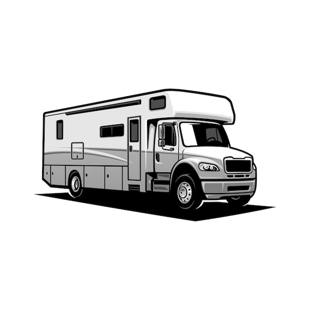 RV caravan camper illustratie vector