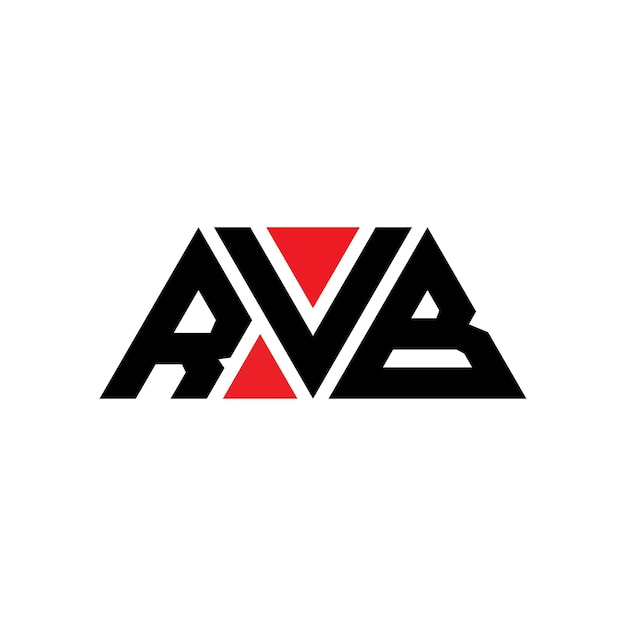 rvb triangle letter logo design with triangle shape rvb triangle logo design monogram rvb triangle vector logo template with red color rvb triangular logo simple elegant and luxurious logo rvb