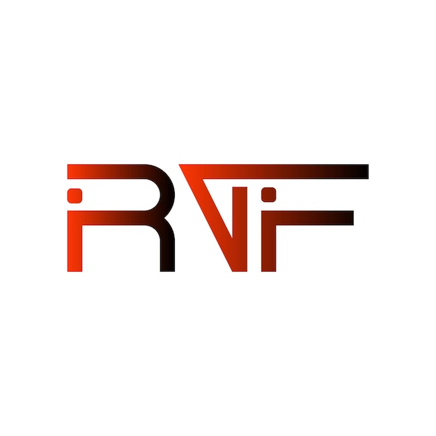 RVF ロゴ アブストラクト タイポグラフィー シンプル モダン ミニマル ベクトル デザイン