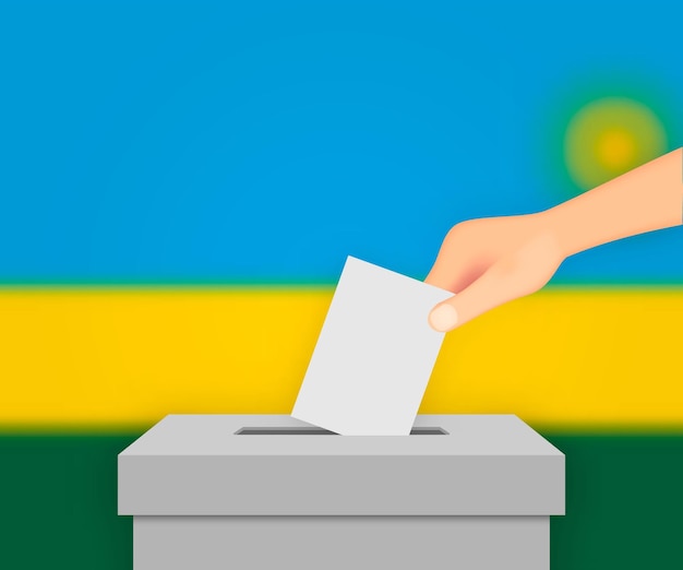 Rwanda election banner background template for your design