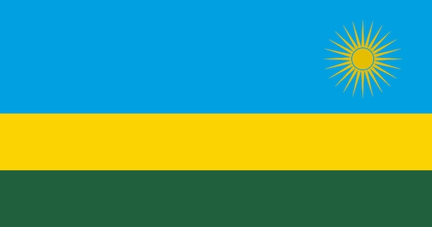 Rwanda flag in vector