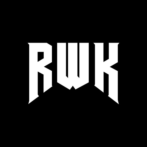 기술 회사의 RWK 글자 로고 디자인 RWK 로고 디자인 검은색과 색 컬러 조합 RWK RWK 터 RWK 설계 RWK 아이콘 RWK 알파 RWK 타이포그래피 로고 디자인