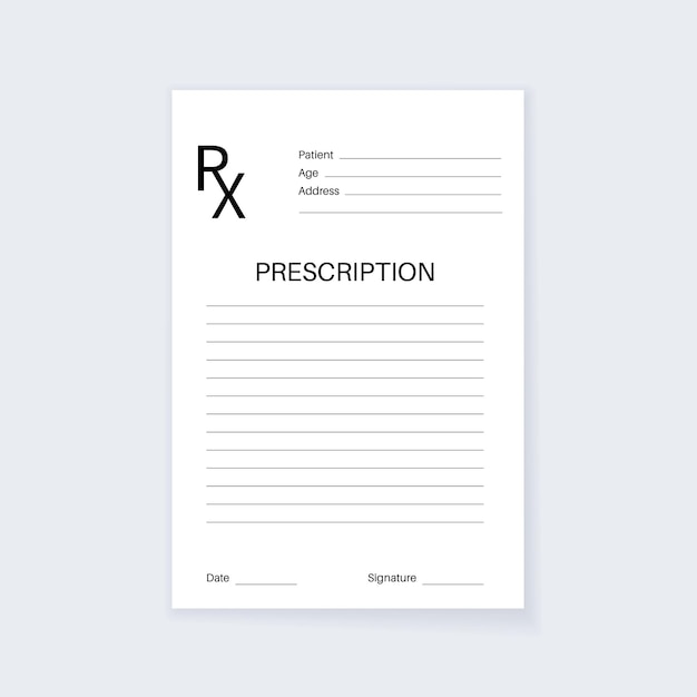 Vector rx form template