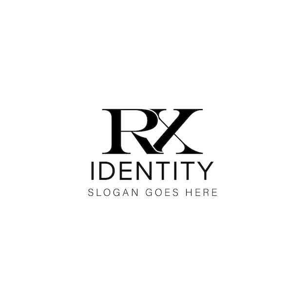 RX letter logo creatief ontwerp met vector grafisch RX eenvoudig en modern logo
