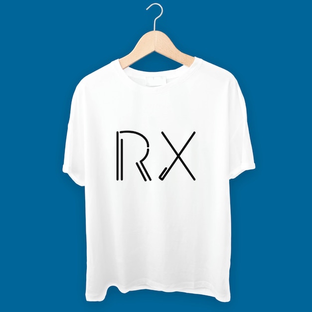RX 白いTシャツのデザイン