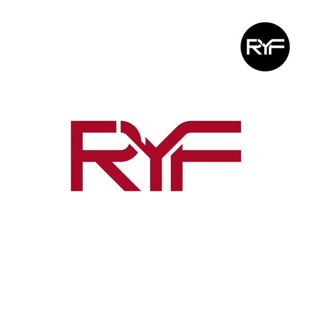 RYF ロゴ 文字 モノグラム デザイン