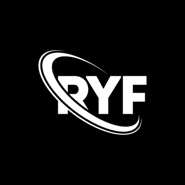 RYF logo RYF letter RYF letter logo design Initials RYF logo linked with circle and uppercase monogram logo RYF typography for technology business and real estate brand
