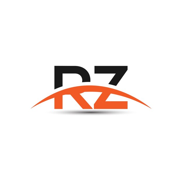 Rz letter logo design