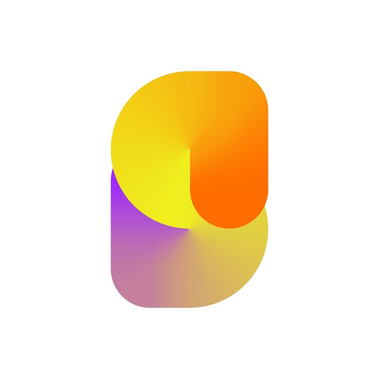 Vector s abstract gradient logo