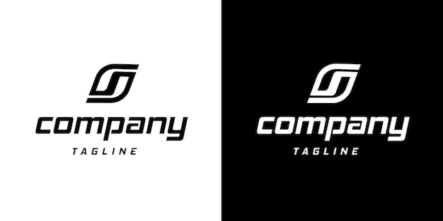 S Beginletter voor Sportief en Speed Race Company Logo Vector