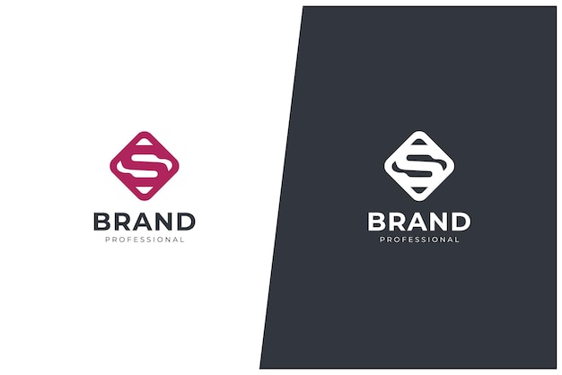 S brief Vector Logo ontwerp Concept Monogram pictogram handelsmerk creatief embleem ontwerp