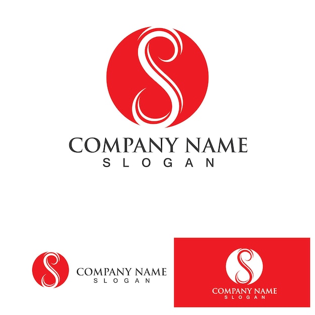 S Business corporate letter logo design vector