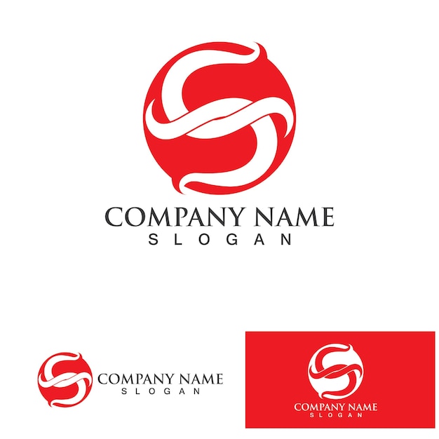 S Business corporate letter logo design vector