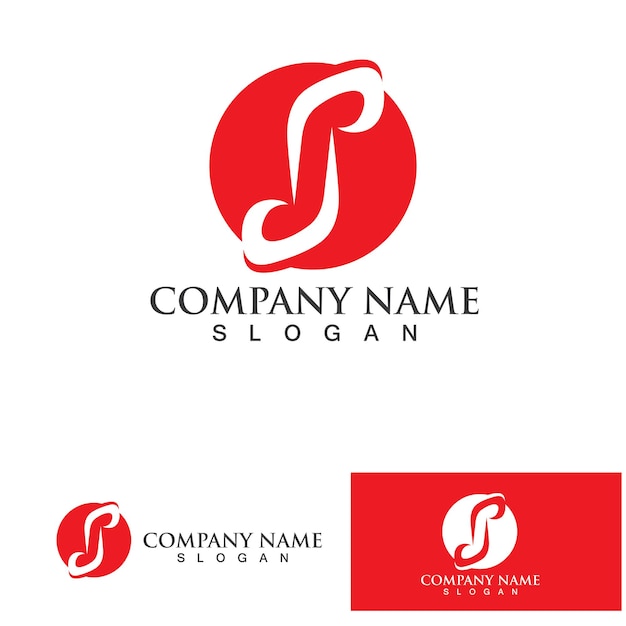 S Business corporate letter logo design vector