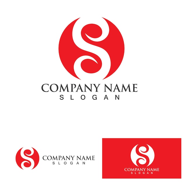 S Business corporate letter logo design vector