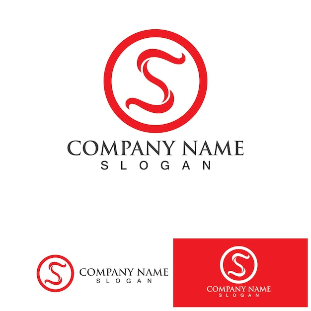 S Business corporate letter logo design vector