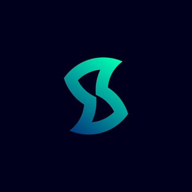 S icon logo design