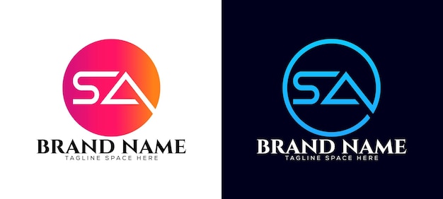 S a letter brand logo, abstract letter logo design