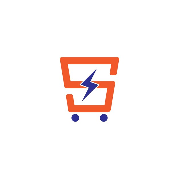 Vector s letter ecommerce logo