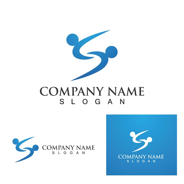 S letter logo Business corporate vector