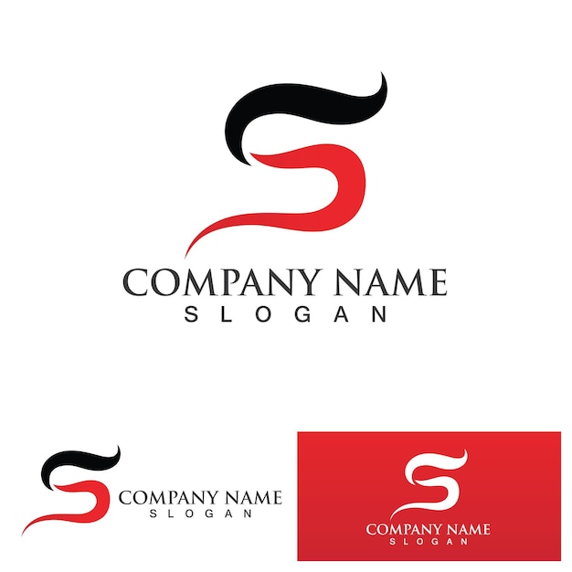 Логотип буквы S Бизнес корпоративный