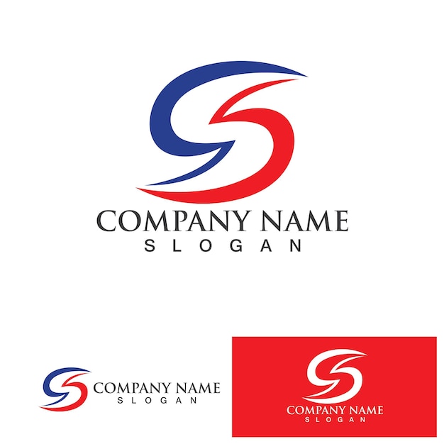 S lettera logo azienda aziendale