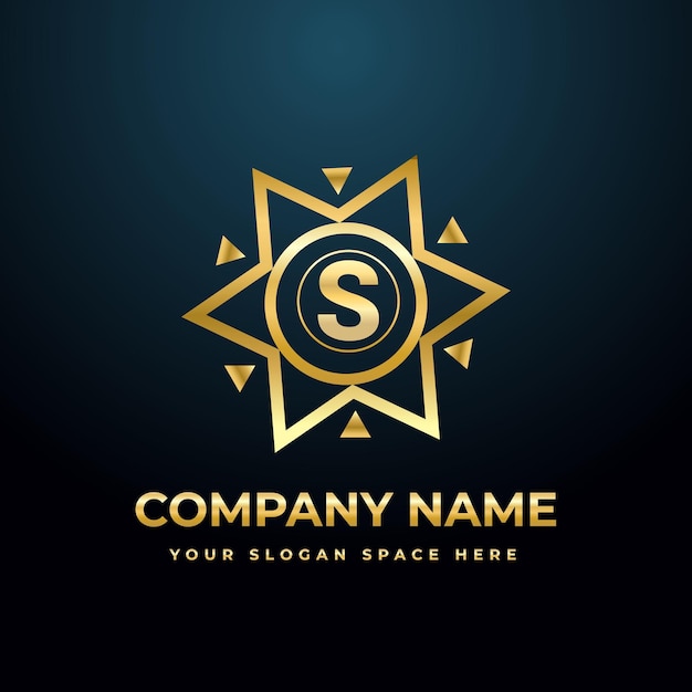 s letter luxury logo