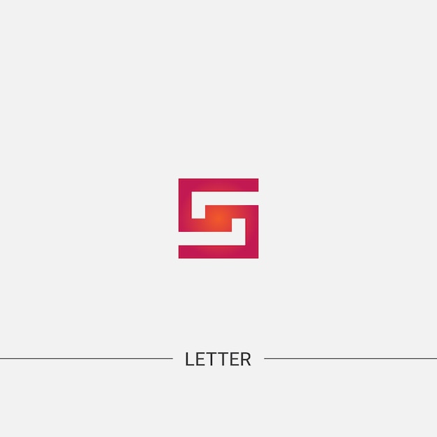 S letter monogram logo pictogram