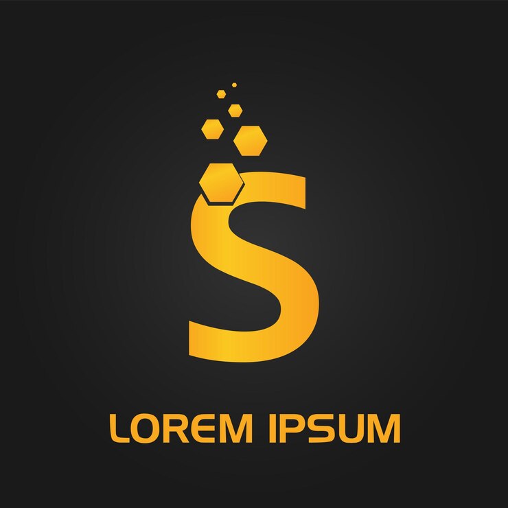 S Letter Polygon Flow Style Initial Logo