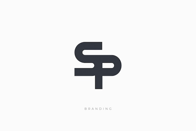 S Letter SP Combination Monogram Logo