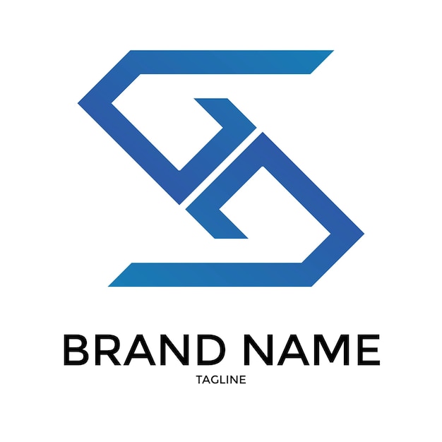 Vettore design del logo con lettera s per l'azienda