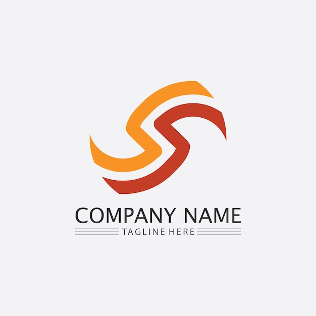 S lettertype en letter logo Business corporate S brief logo ontwerp vector