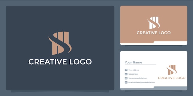 s logo and business card