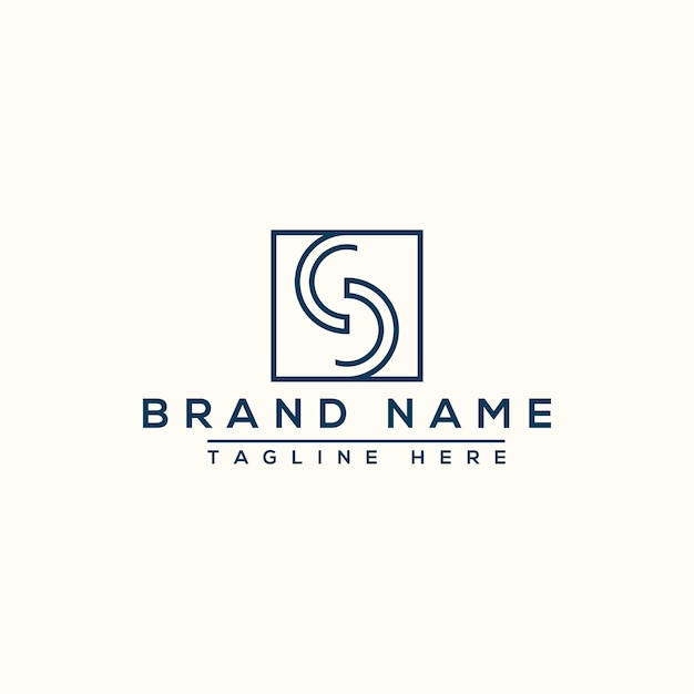 S logo design template vector graphic branding element