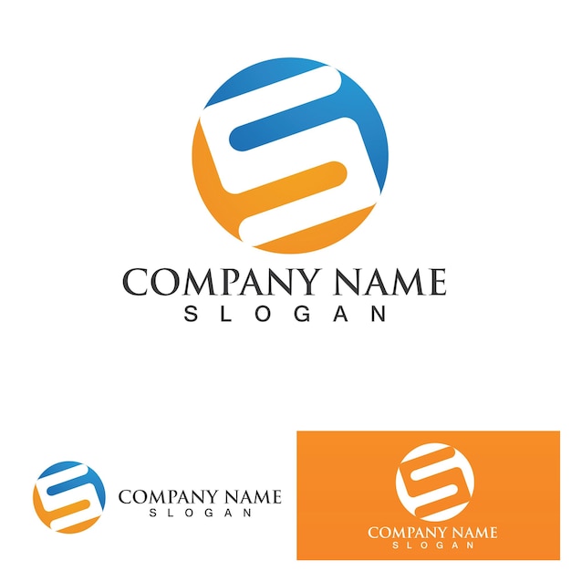 S logo design vector Business corporate letter