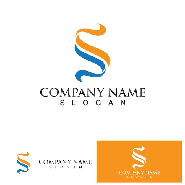 S logo design vector Business